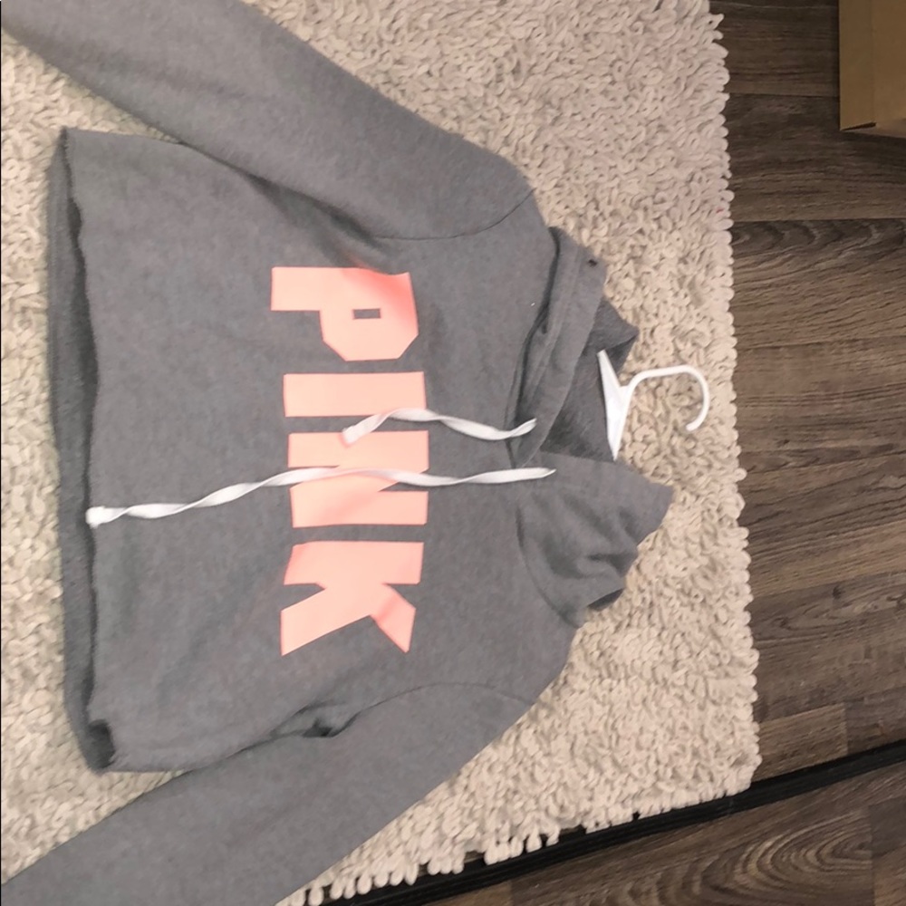 Pink cropped sweater